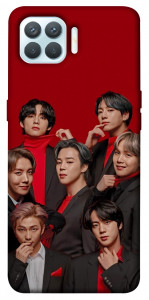 Чехол BTS in red для Oppo F17 Pro