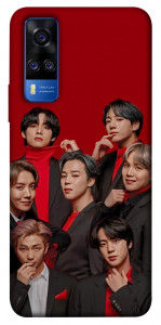 Чехол BTS in red для Vivo Y51a