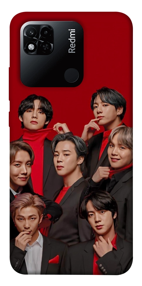 Чехол BTS in red для Xiaomi Redmi 10A