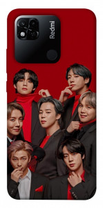 Чехол BTS in red для Xiaomi Redmi 10A