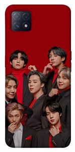 Чехол BTS in red для Oppo A73 5G