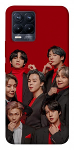 Чохол BTS in red для Realme 8