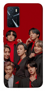 Чохол BTS in red для Oppo A16 4G
