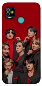 Чехол BTS in red для TECNO Pop 5
