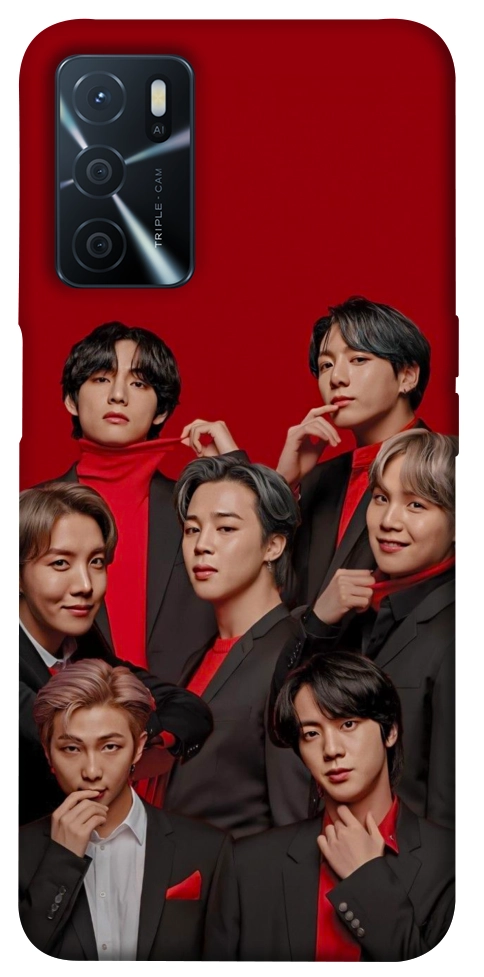 Чехол BTS in red для Oppo A54s