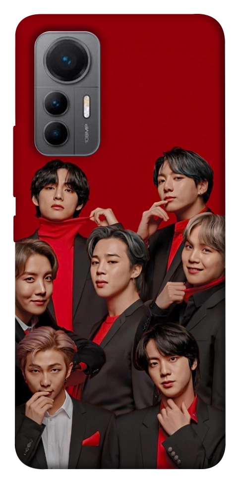 Чехол BTS in red для Xiaomi 12 Lite