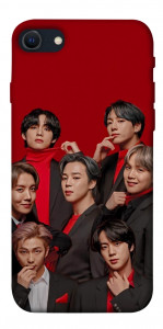 Чохол BTS in red для iPhone SE (2022)