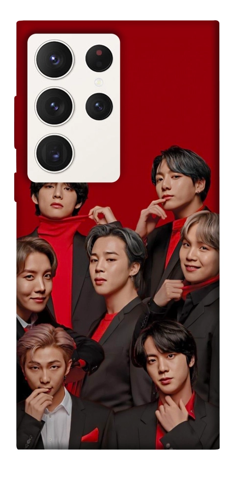 Чехол BTS in red для Galaxy S23 Ultra