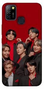 Чохол BTS in red для Infinix Hot 10 Lite