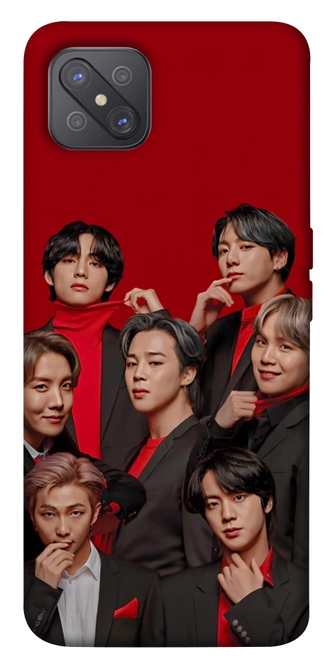 Чехол BTS in red для Oppo A92s