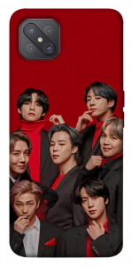 Чехол BTS in red для Oppo A92s