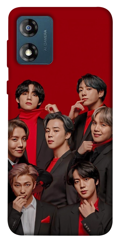 Чехол BTS in red для Motorola Moto E13