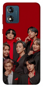 Чехол BTS in red для Motorola Moto E13