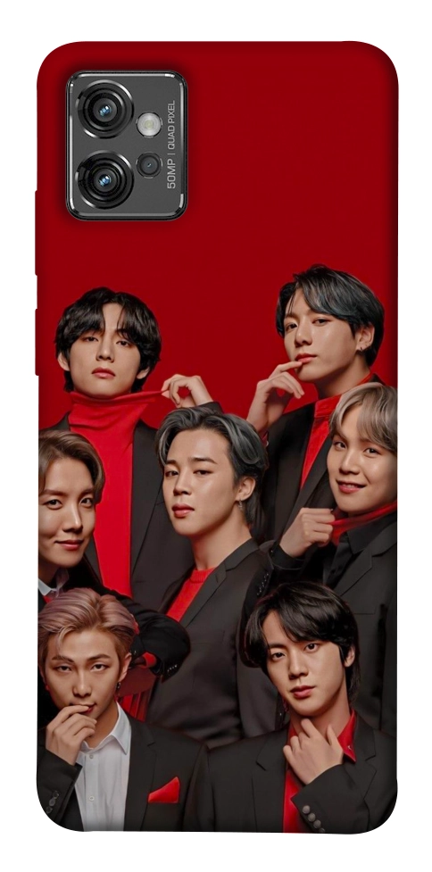 Чехол BTS in red для Motorola Moto G32