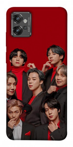 Чохол BTS in red для Motorola Moto G32