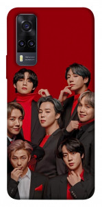 Чехол BTS in red для Vivo Y31