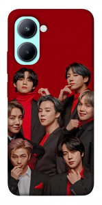 Чехол BTS in red для Realme C33