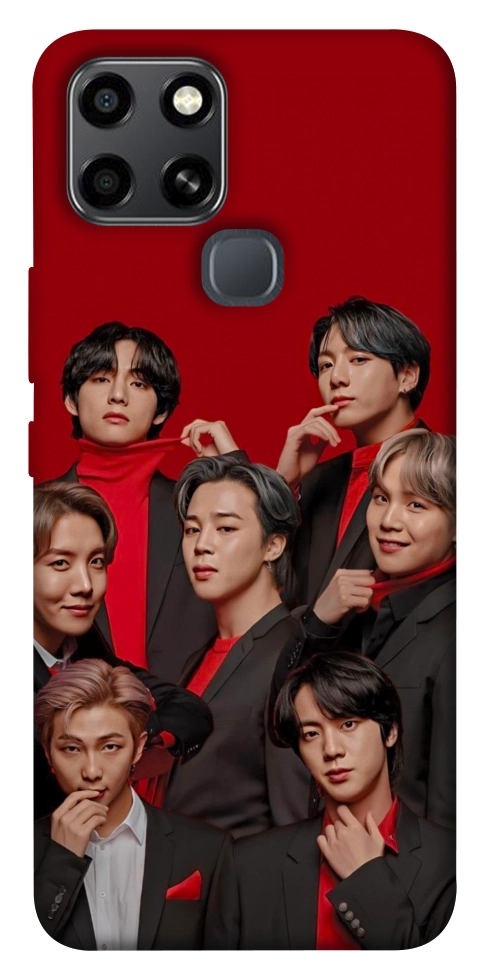 Чохол BTS in red для Infinix Smart 6