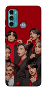 Чехол BTS in red для Motorola Moto G60