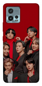 Чохол BTS in red для Motorola Moto G72