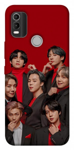 Чохол BTS in red для Nokia C21 Plus