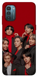 Чохол BTS in red для Nokia G21