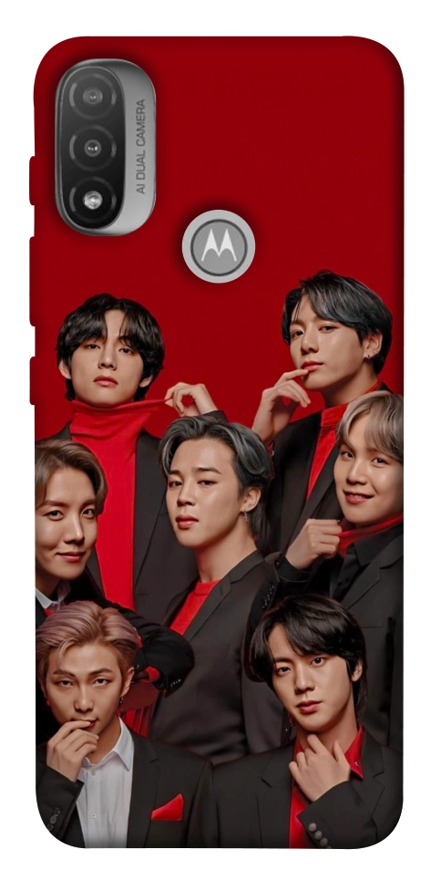 Чехол BTS in red для Мotorola Moto E20
