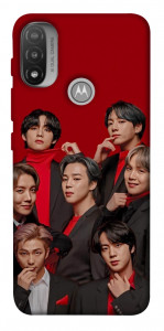 Чехол BTS in red для Мotorola Moto E20
