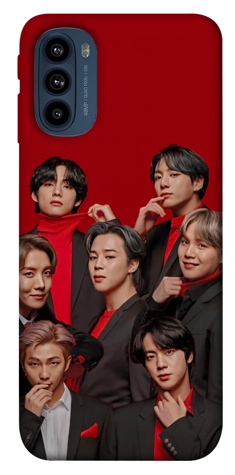 Чохол BTS in red для Motorola Moto G41