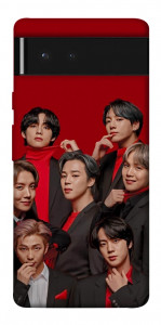 Чехол BTS in red для Google Pixel 6