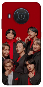Чехол BTS in red для Nokia X10