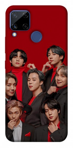 Чехол BTS in red для Realme C15