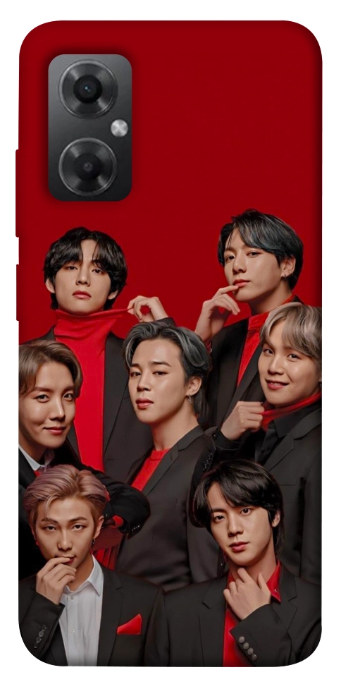 Чохол BTS in red для Xiaomi Redmi Note 11R