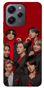 Чехол BTS in red для Xiaomi Redmi 12