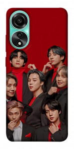 Чохол BTS in red для Oppo A78 4G