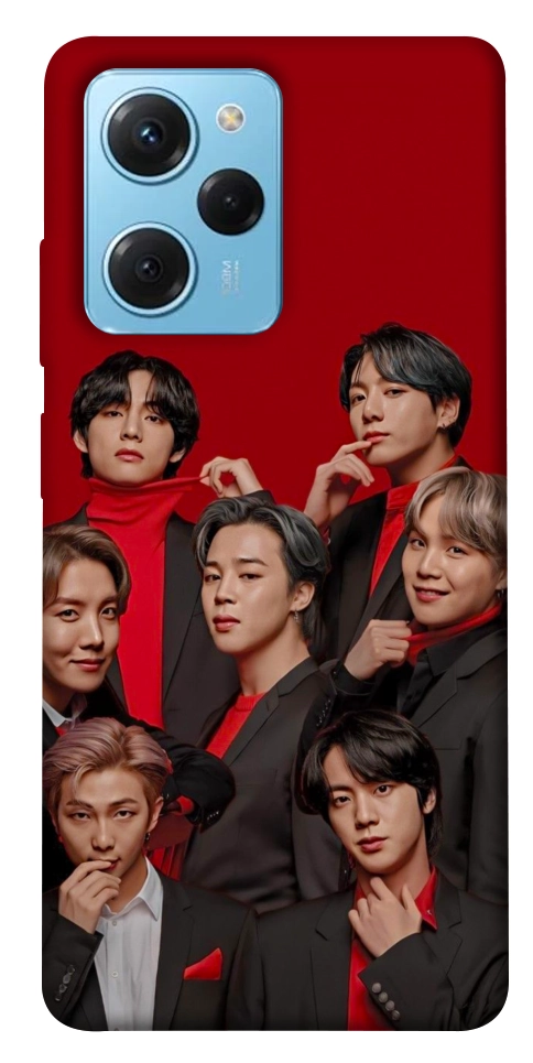 Чехол BTS in red для Xiaomi Poco X5 Pro 5G