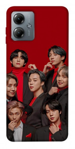 Чохол BTS in red для Motorola Moto G14