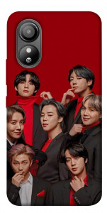 Чохол BTS in red для ZTE Blade L220