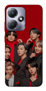Чехол BTS in red для Infinix Hot 30i