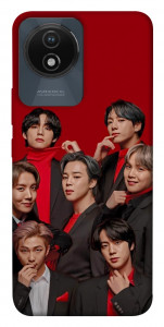Чехол BTS in red для Vivo Y02