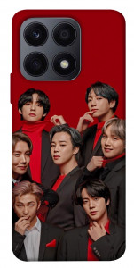Чехол BTS in red для Huawei Honor X8a