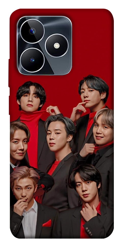 Чехол BTS in red для Realme C53