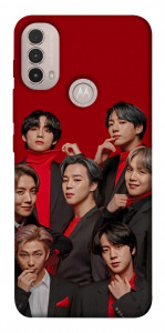 Чехол BTS in red для Motorola Moto E30