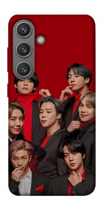 Чохол BTS in red для Galaxy S24+