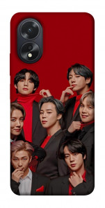 Чохол BTS in red для Oppo A38