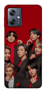 Чехол BTS in red для Motorola Moto G54