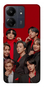 Чехол BTS in red для Xiaomi Poco C65