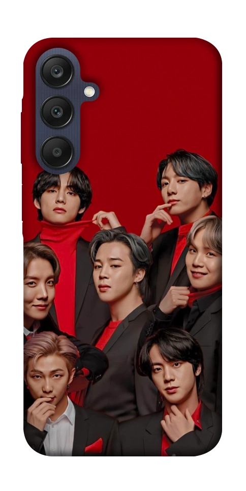 Чохол BTS in red для Galaxy A25 5G