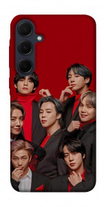 Чехол BTS in red для Galaxy A55
