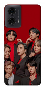 Чехол BTS in red для Motorola Moto G04